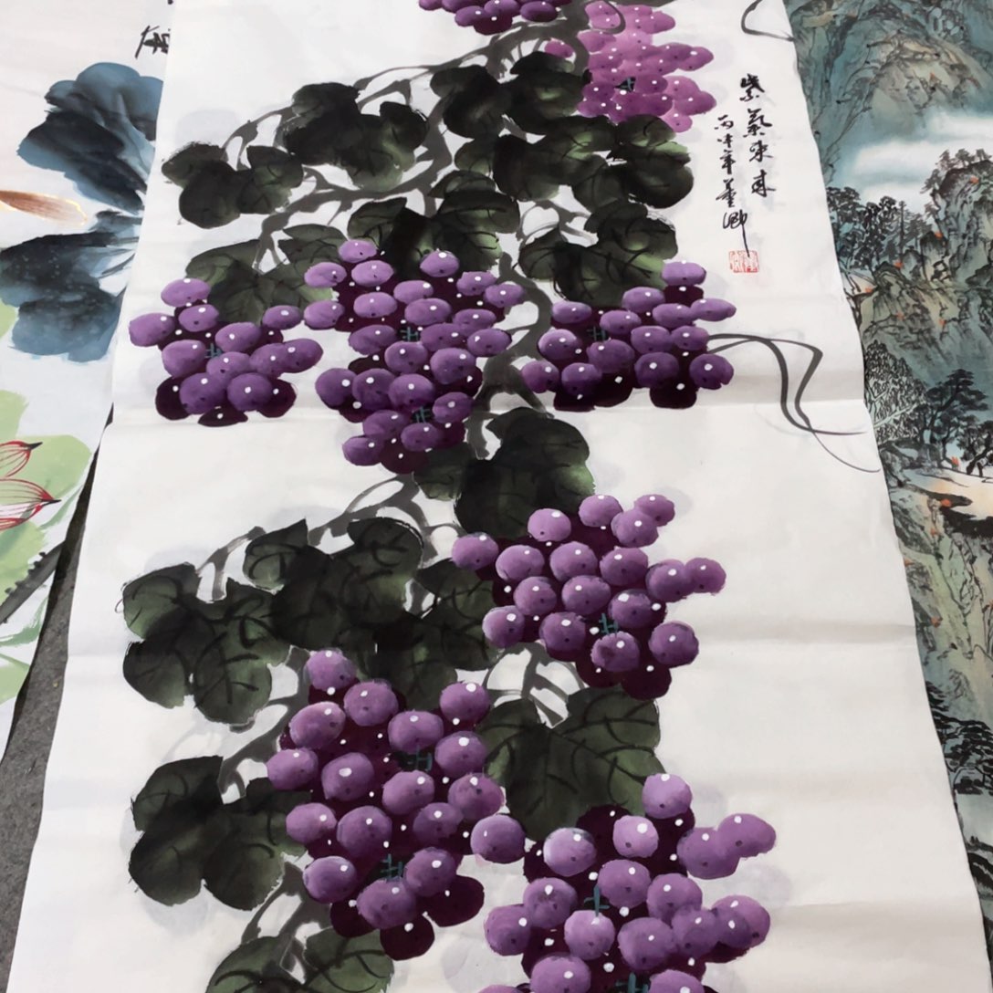 国画国画作品画心一张