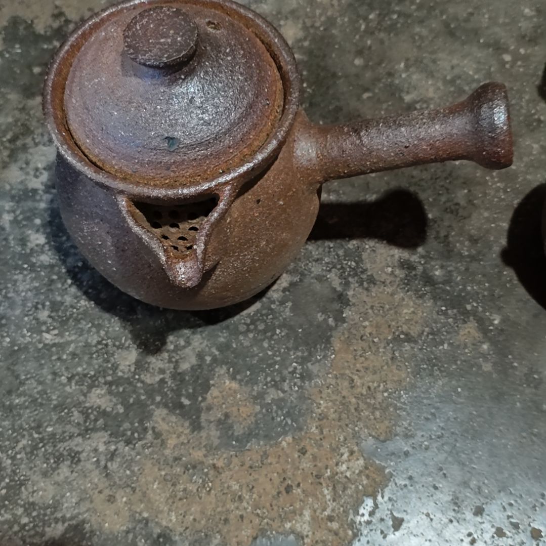粗陶煮水壶粗陶大侧把壶