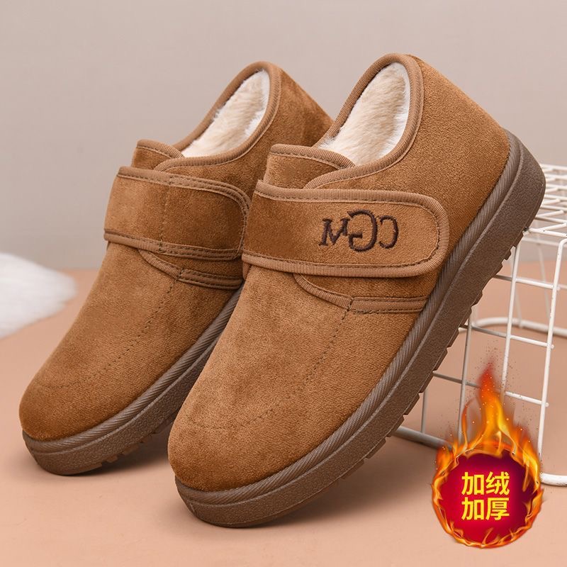 2025冬季新款加绒加厚保暖软底防滑脚蹬勃肯鞋冬季女棉鞋