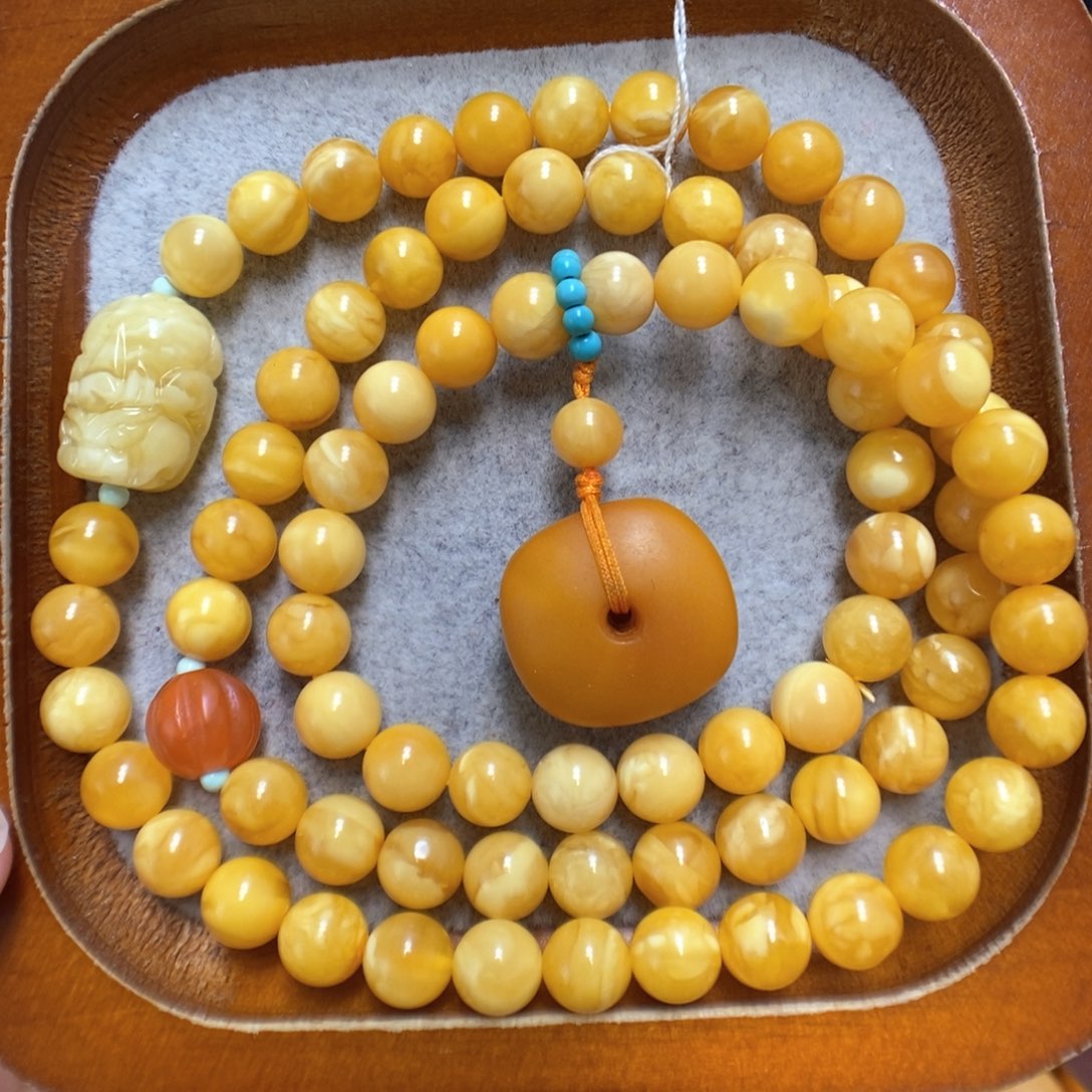 蜜蜡项链未镶嵌蜜蜡手串