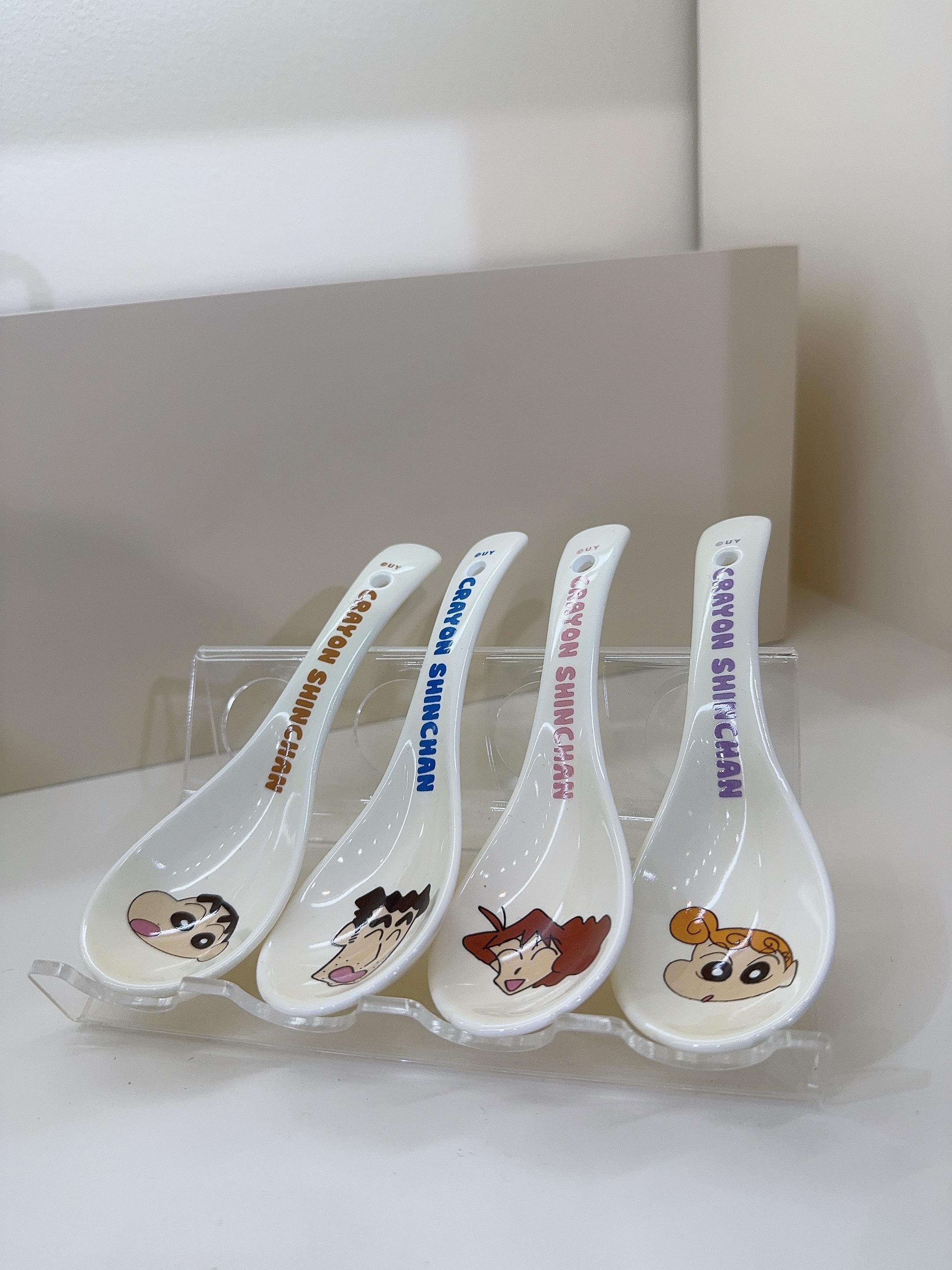 【小兰专属】展会陶瓷餐具LBXXFamily 系列三弯勺-4只混装