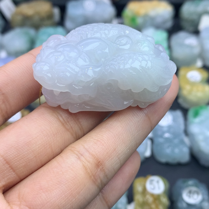 翡翠颈饰未镶嵌天然缅甸翡翠