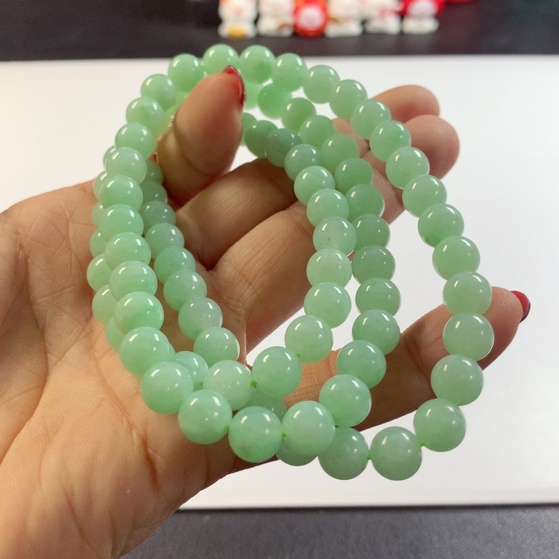 翡翠未镶嵌颈饰项链