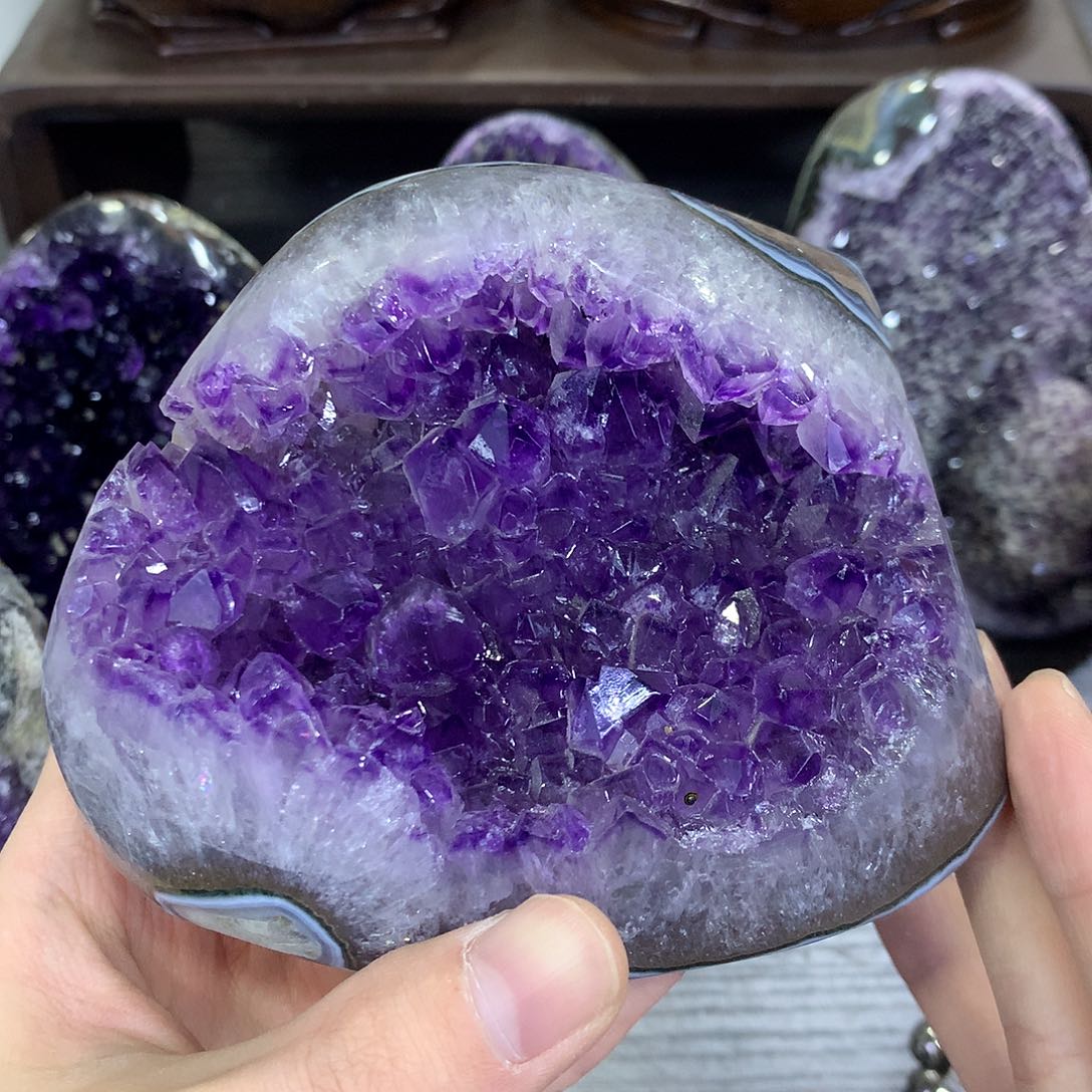 紫晶珠宝半成品未镶嵌沉**往817