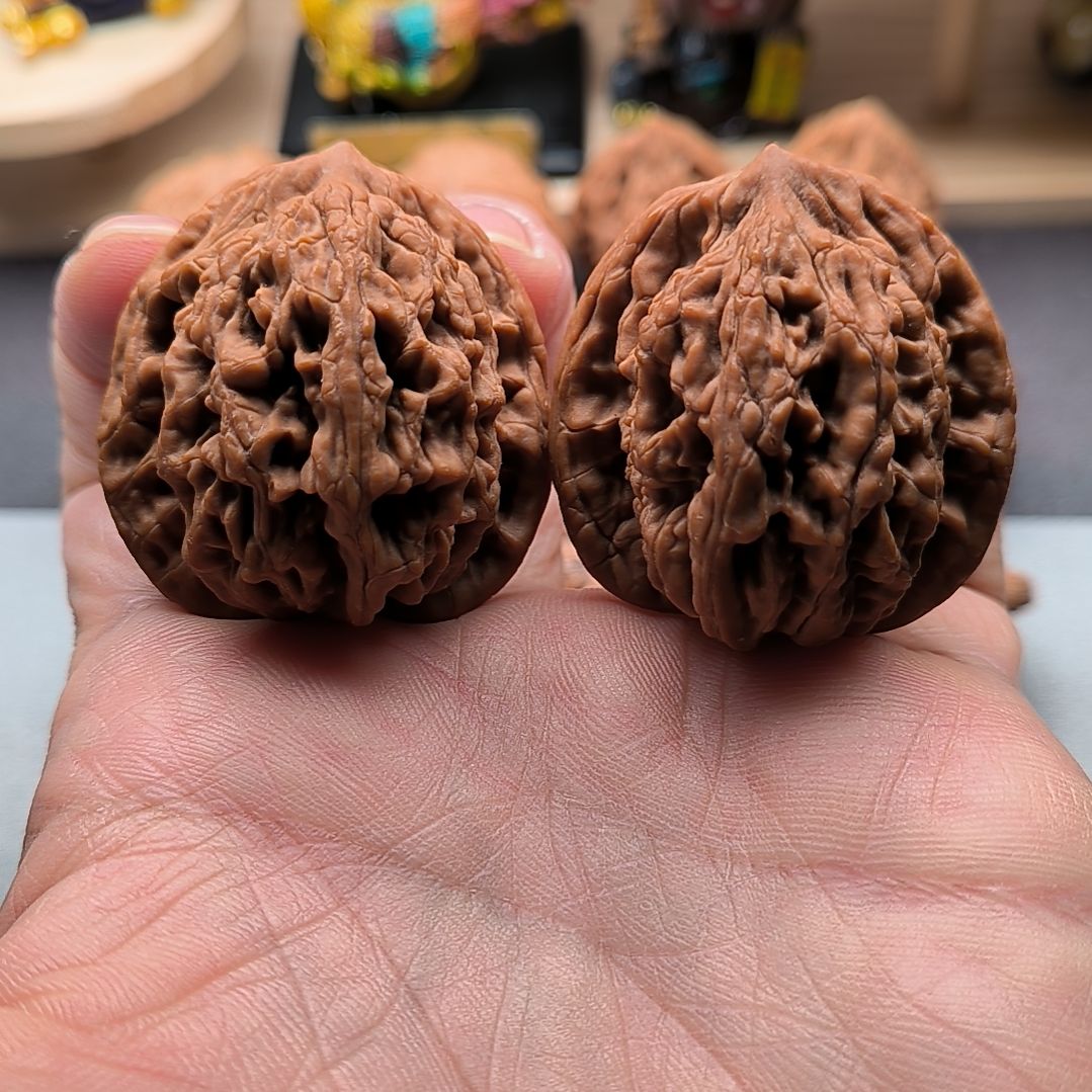 吊坠文玩核桃山地老款虎头40尺