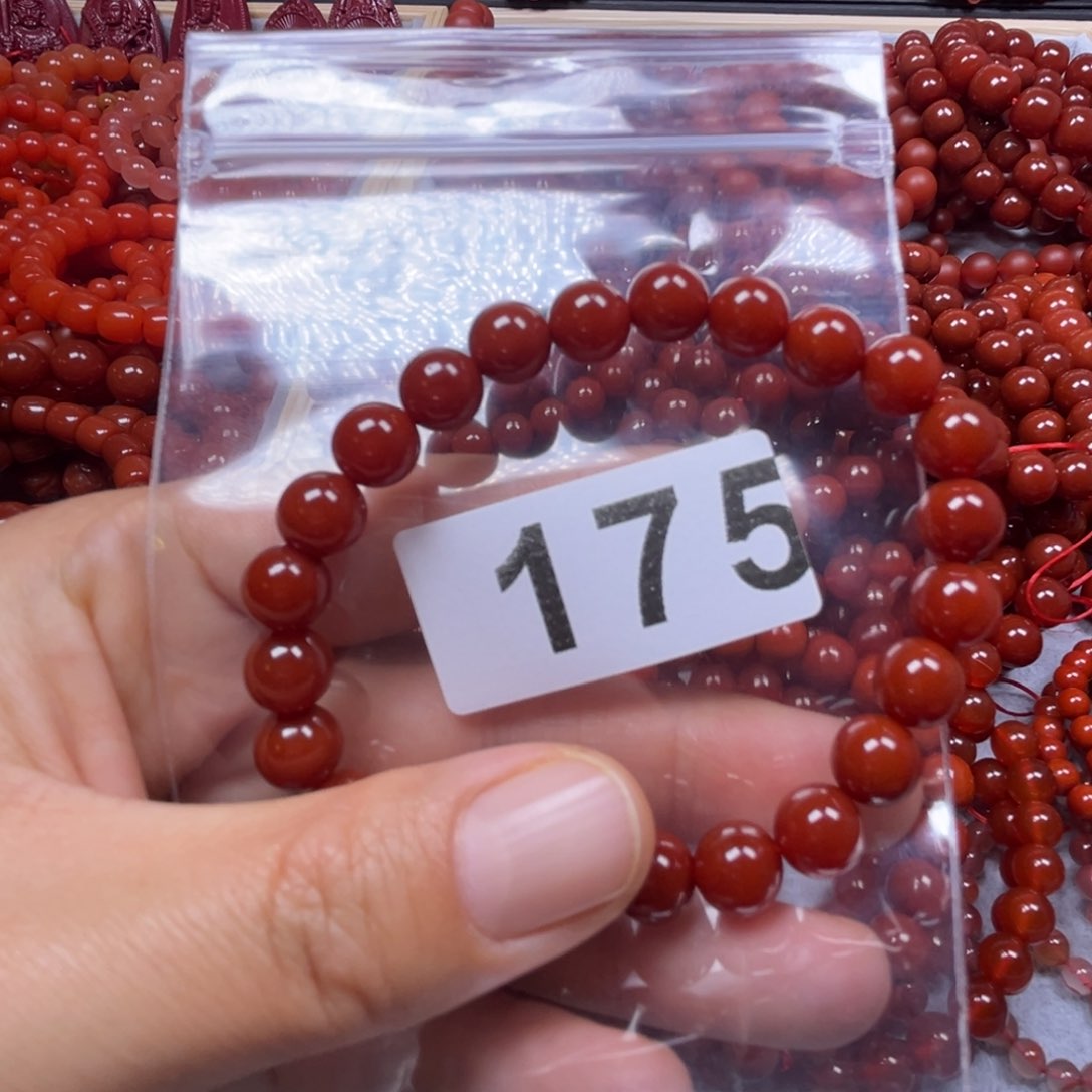 玛瑙/玉髓手链合金黎*