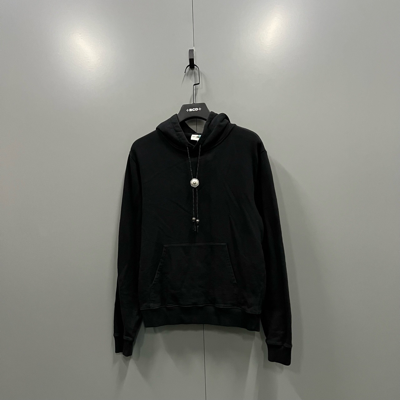 95新 YSL/圣罗兰 （bb）花卉金属扣抽绳帽衫 M码/207224