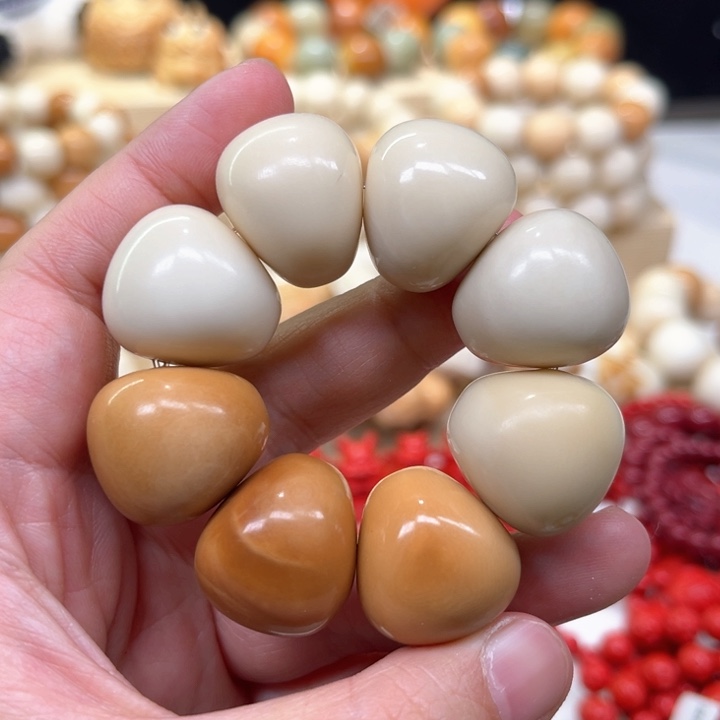 菩提根/象牙果手串山竹手捻瑕1-19-129