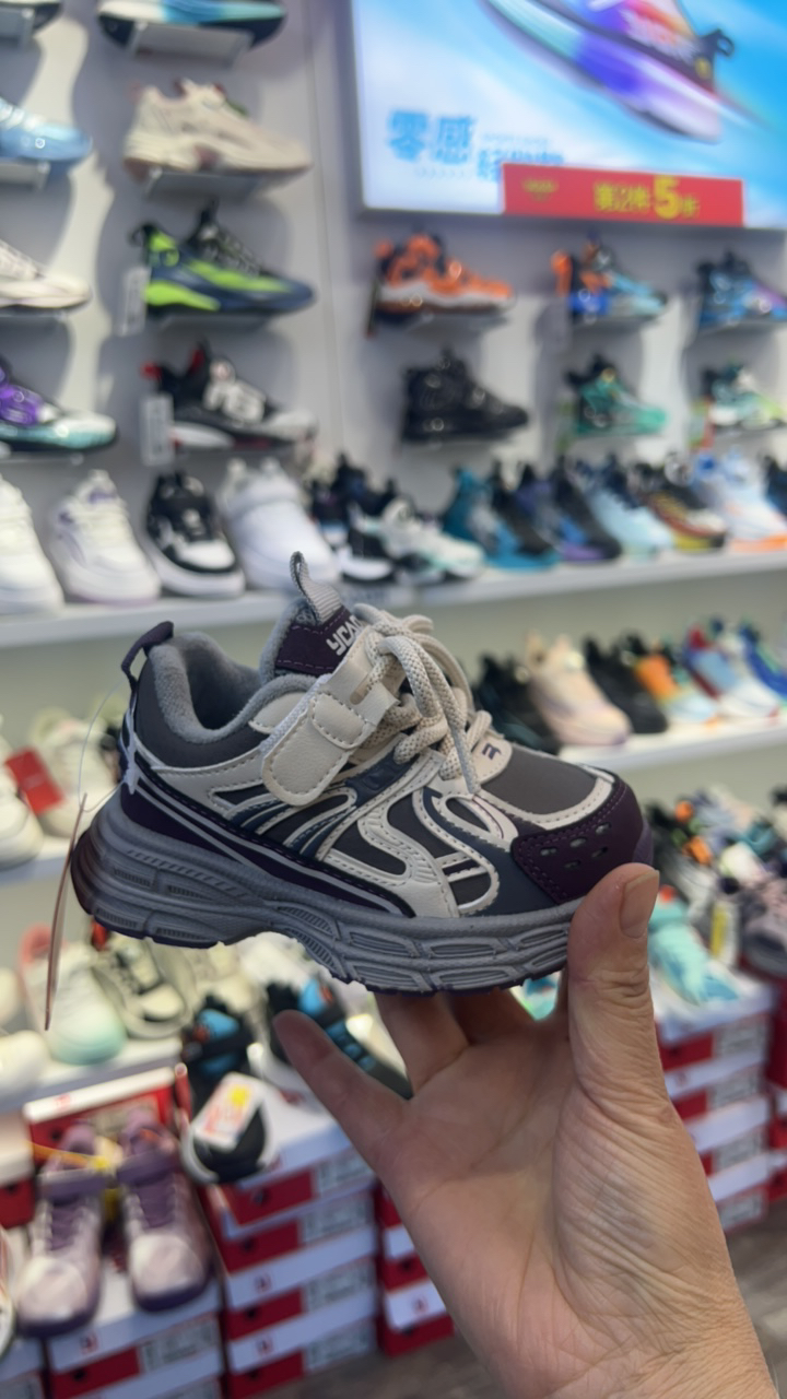 永高人冬季儿童运动鞋鞋