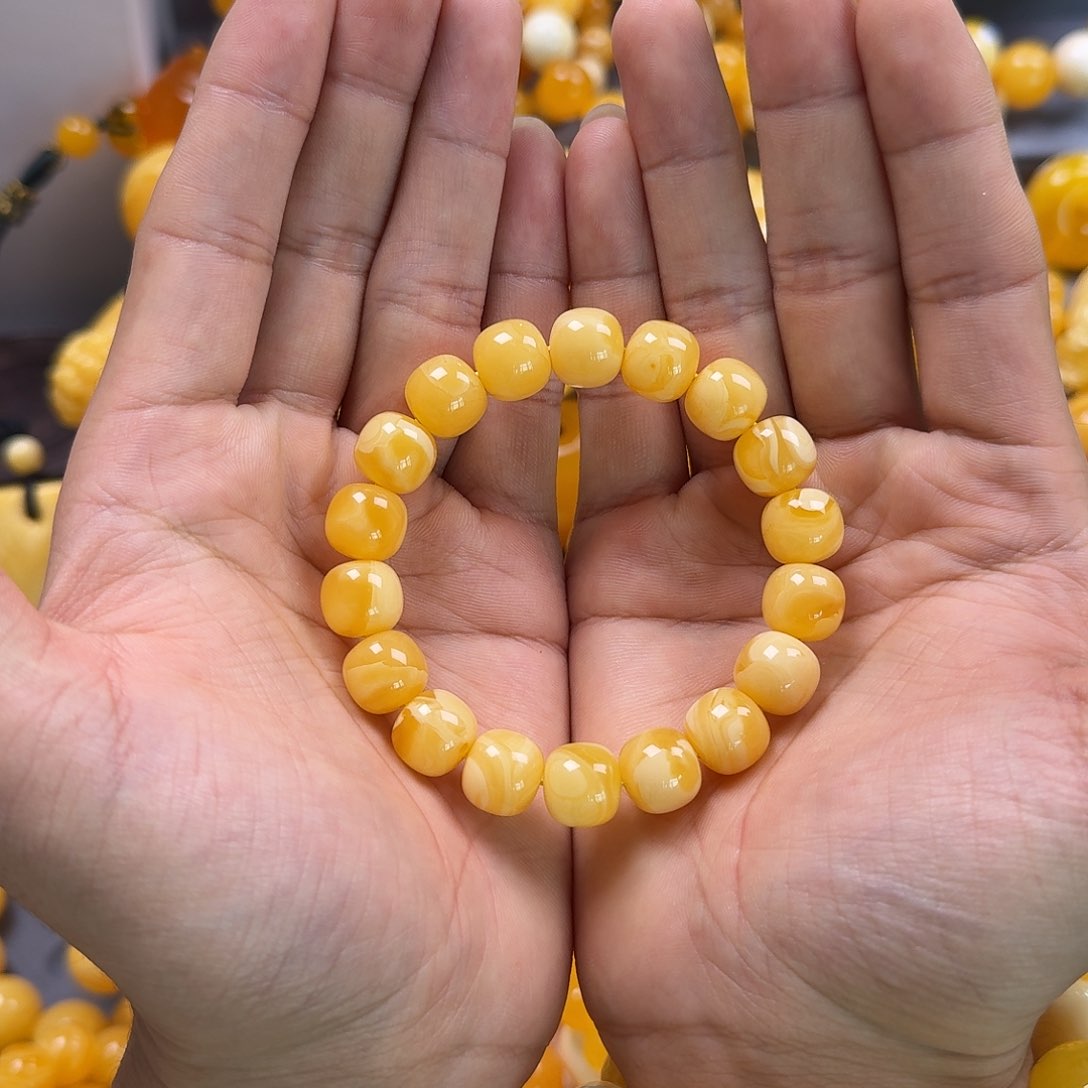 蜜蜡珠宝奇石未镶嵌同料老型12mm