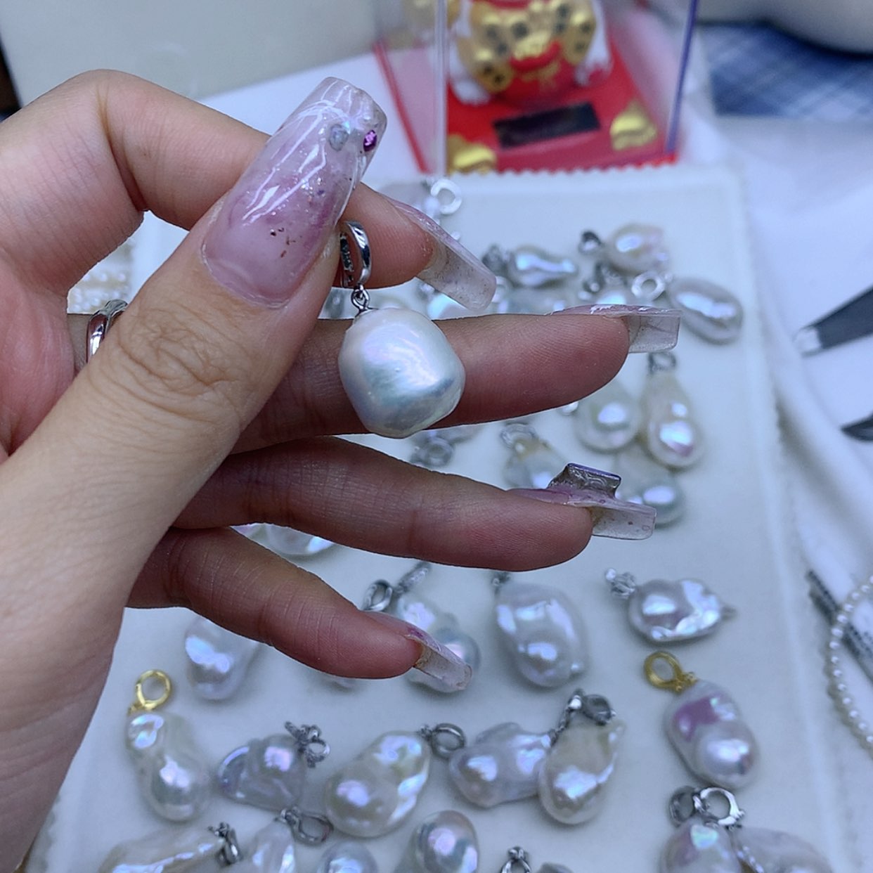 【闪购商品】淡水珍珠颈饰银S925镶嵌