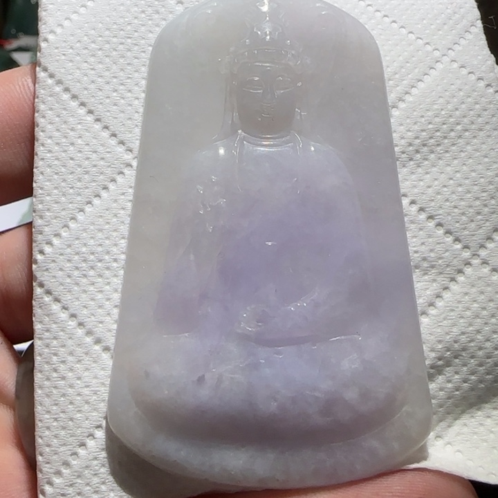 翡翠颈饰未镶嵌观音牌