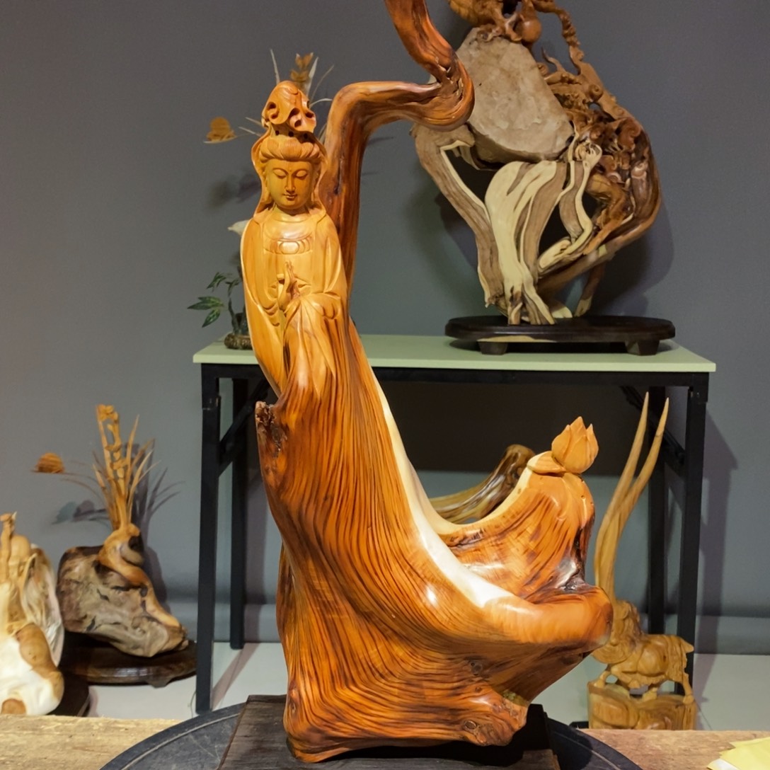 柏木（崖柏）崖柏木雕刻