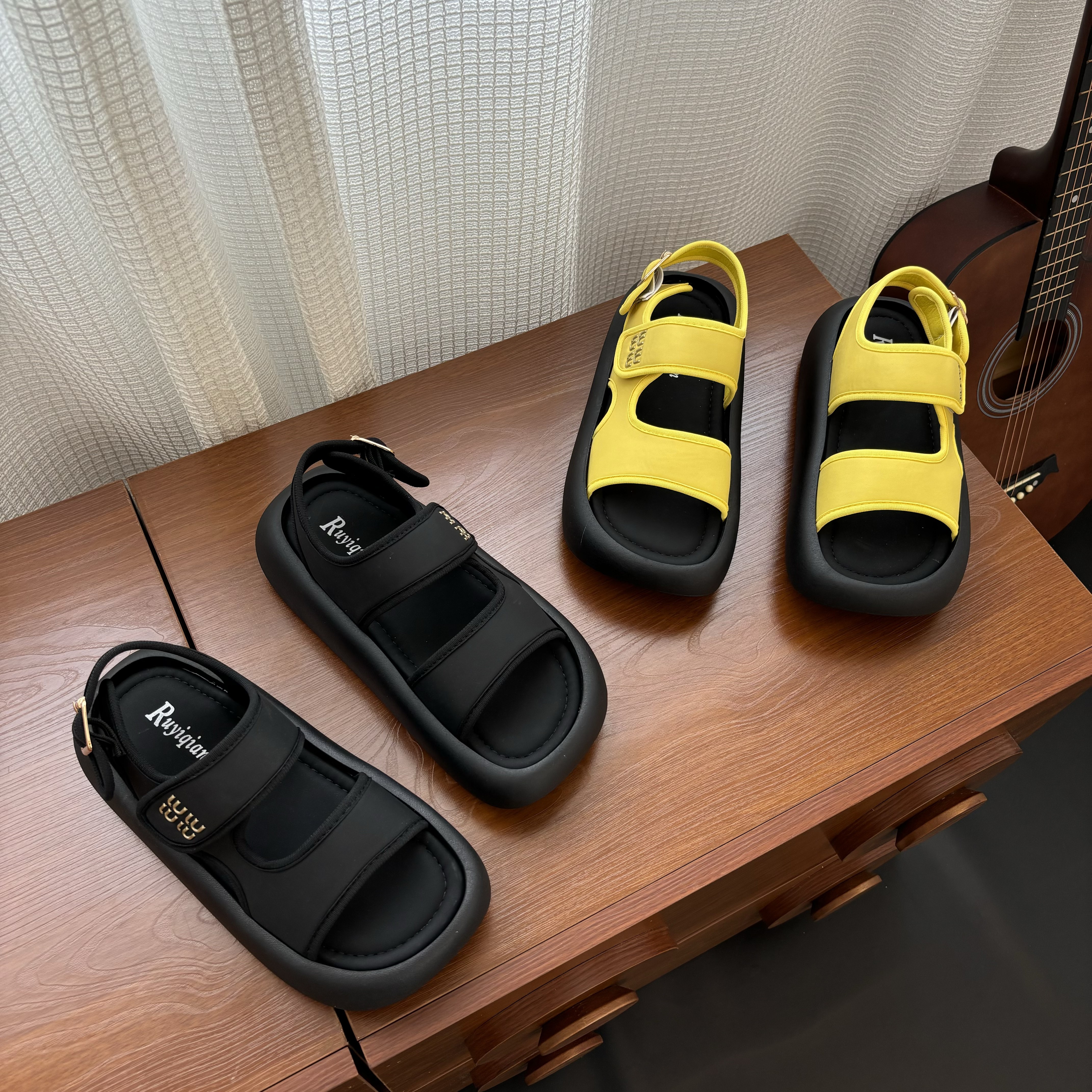 TY爆款厚底凉鞋2025夏季新款透气时尚百搭外穿增高凉鞋女