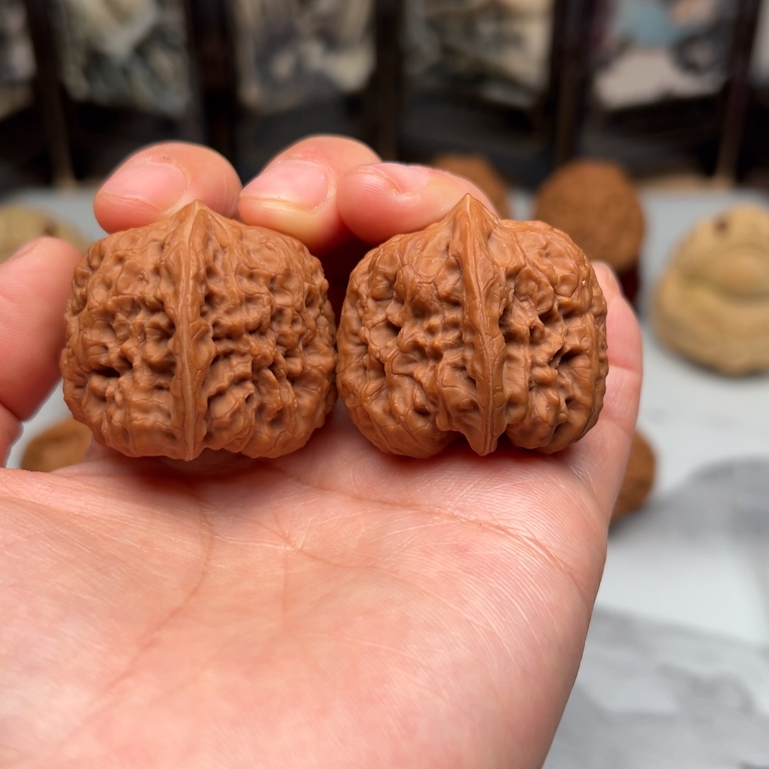 桃核吊坠平谷凹底35