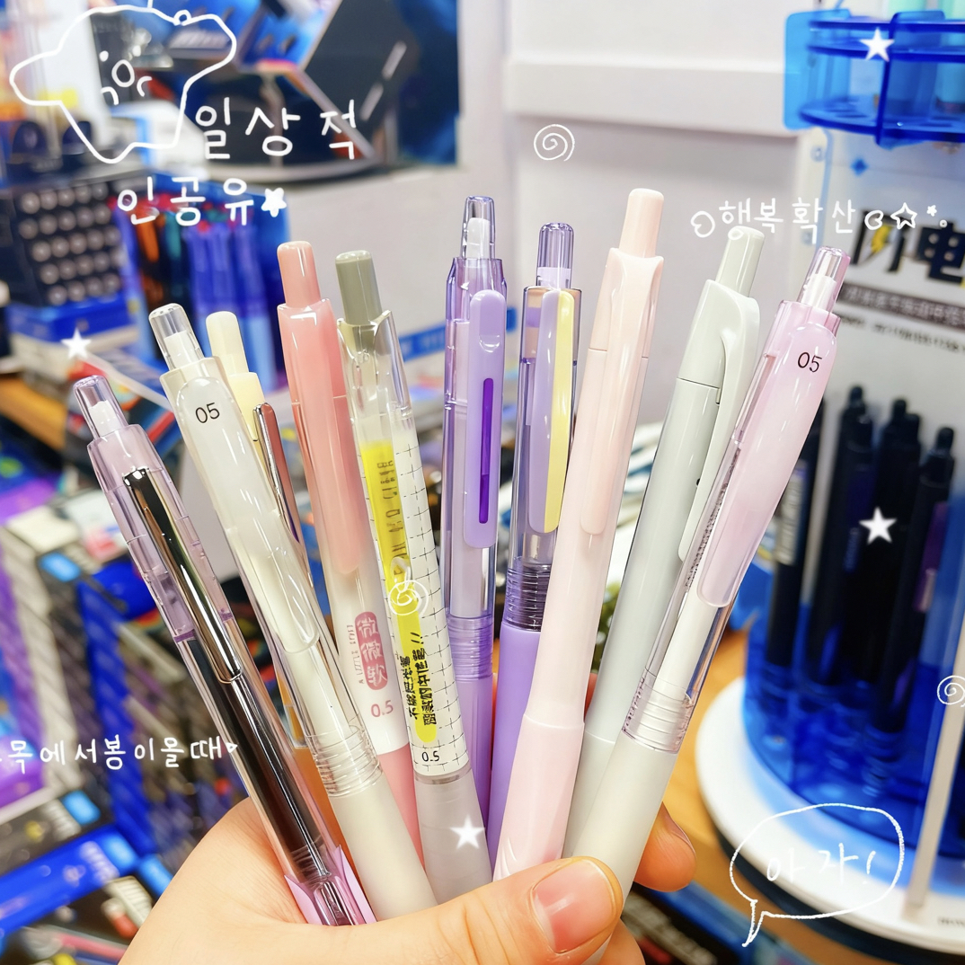 点石超值款盲盒颜值中性笔学生刷题黑色专用笔