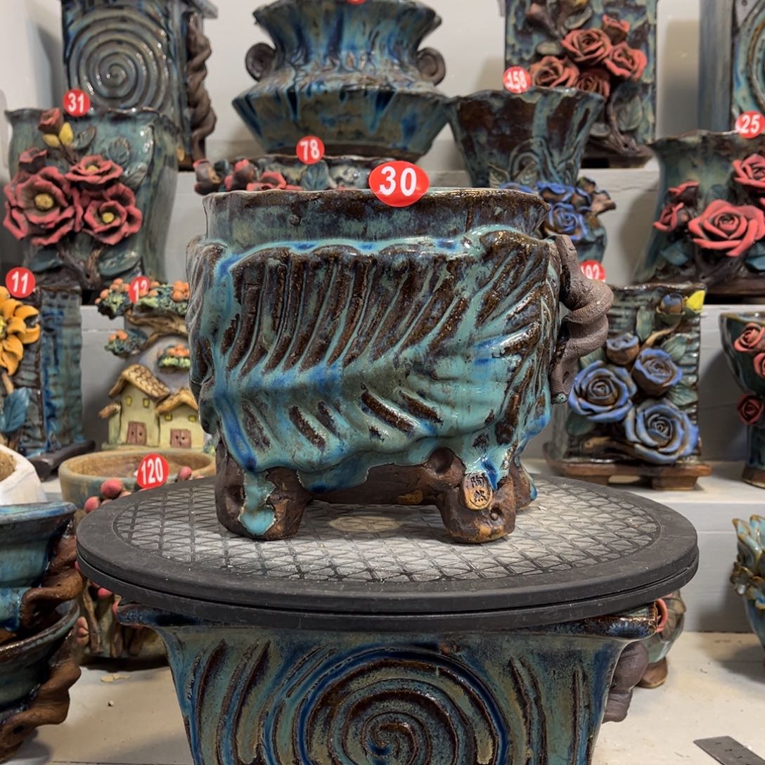 陶瓷微瑕30 号陶然花盆