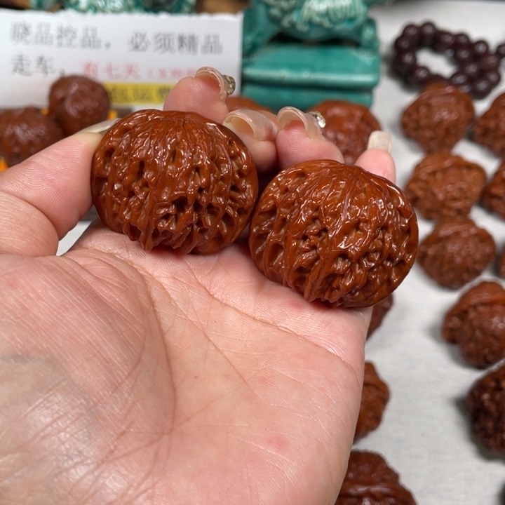 1***/吊坠文玩核桃磨盘2LXP#00#