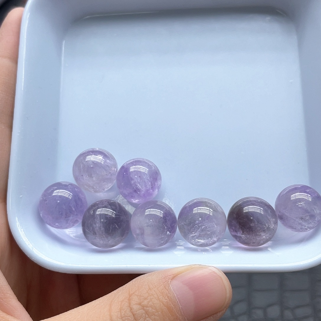 未镶嵌水晶珠宝半成品30玻利维亚紫水晶卡1.5mm