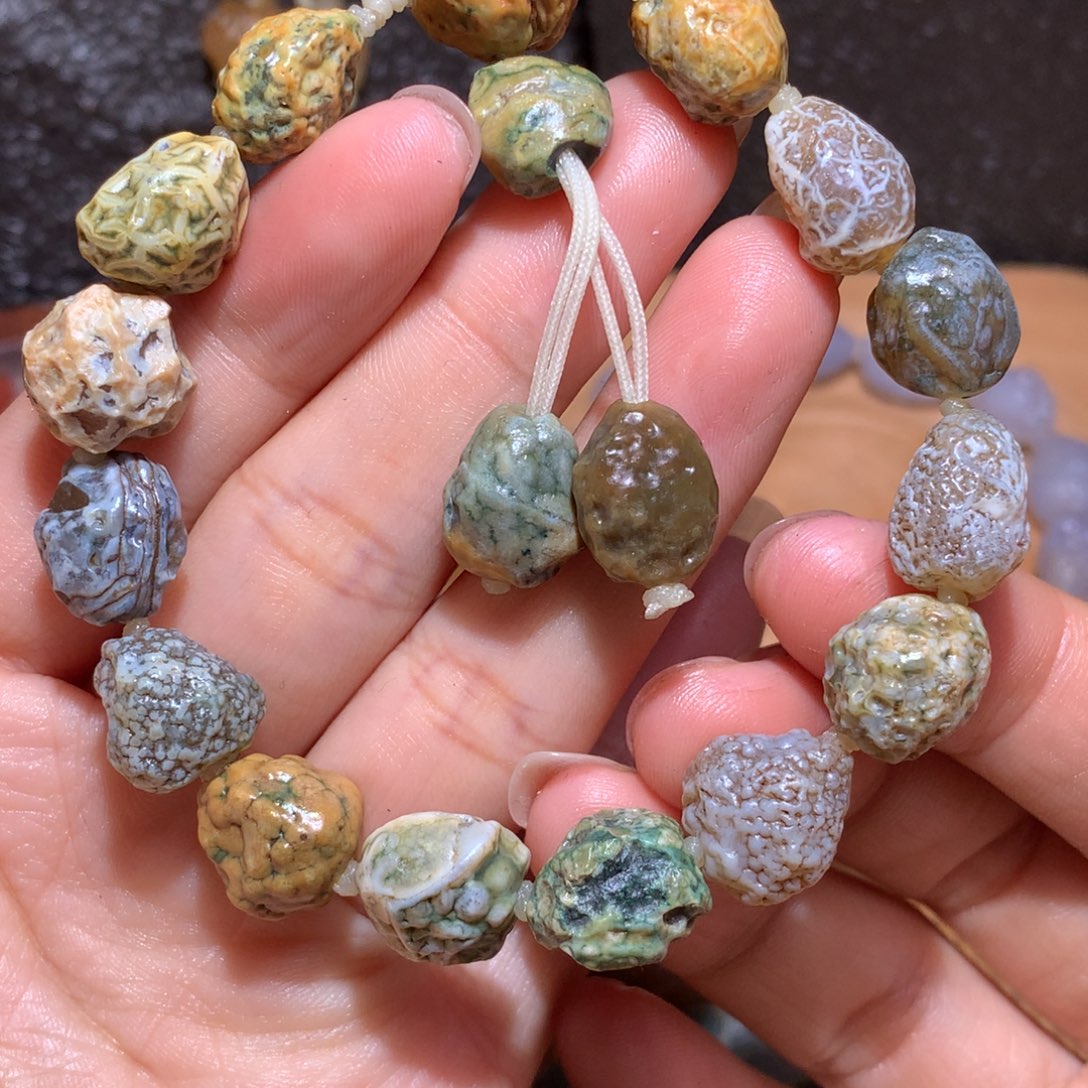 未镶嵌玛瑙/玉髓珠宝半成品