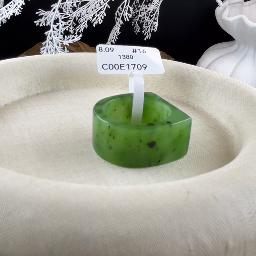 和田玉戒指未镶嵌港16 18.09