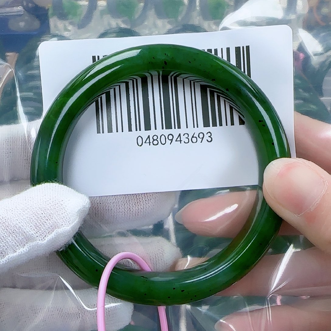 和田玉（碧玉）手镯未镶嵌6162