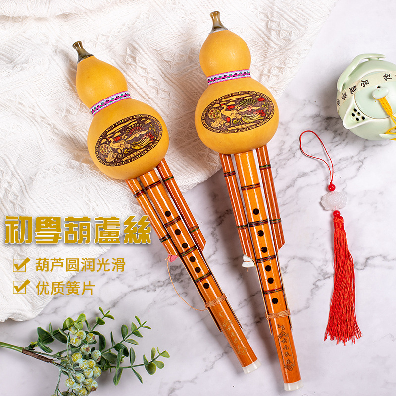 凤尾竹葫芦丝初学者C调降B调天然葫芦丝成人儿童葫芦丝