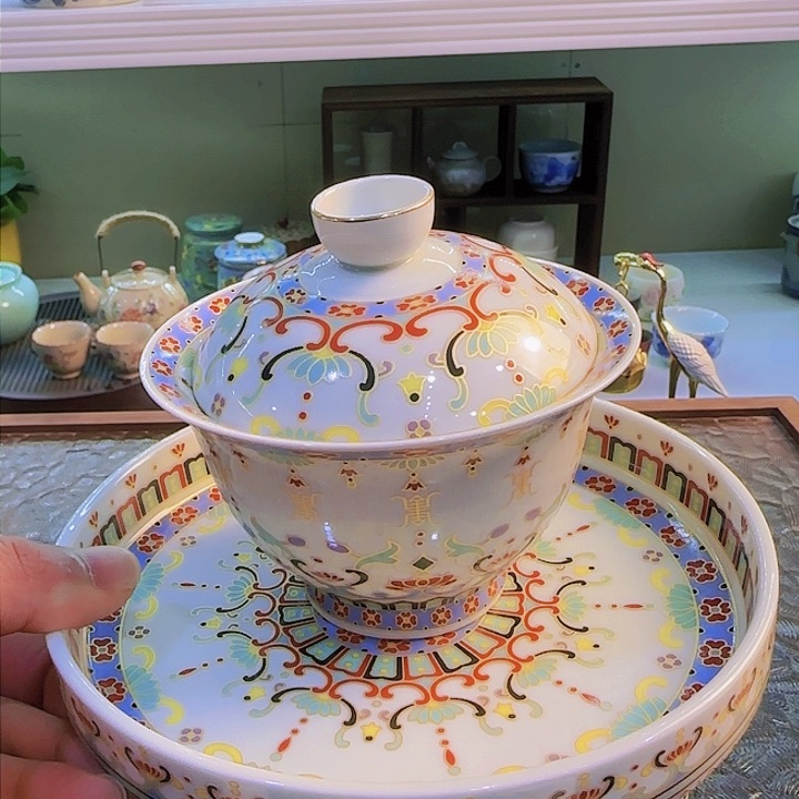 茶具套装旅行茶具青花瓷器茶叶罐个人杯主人杯