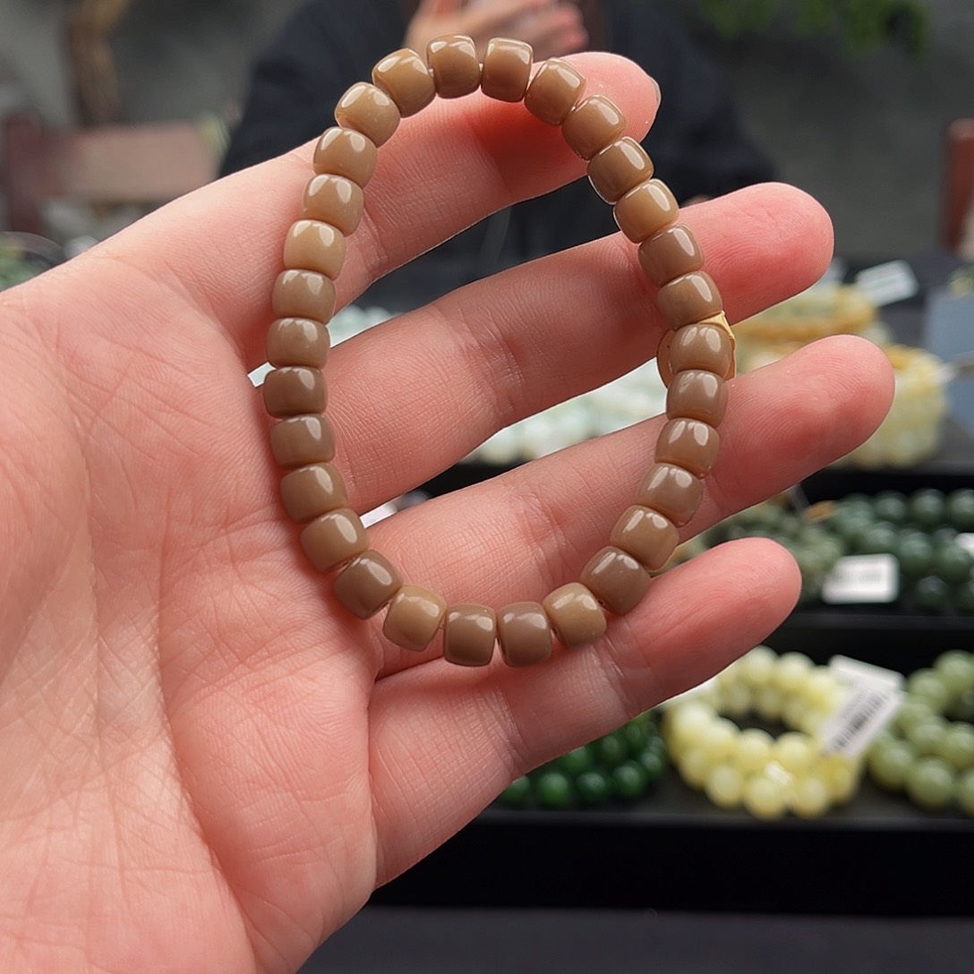 和田玉手串未镶嵌