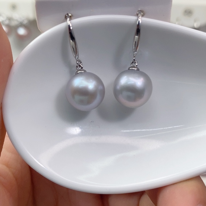 耳饰淡水珍珠银S925镶嵌