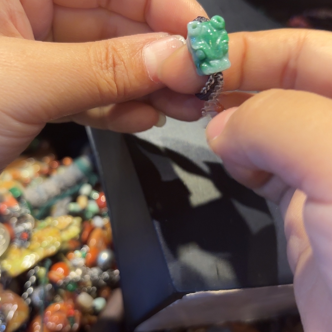 翡翠未镶嵌颈饰原创