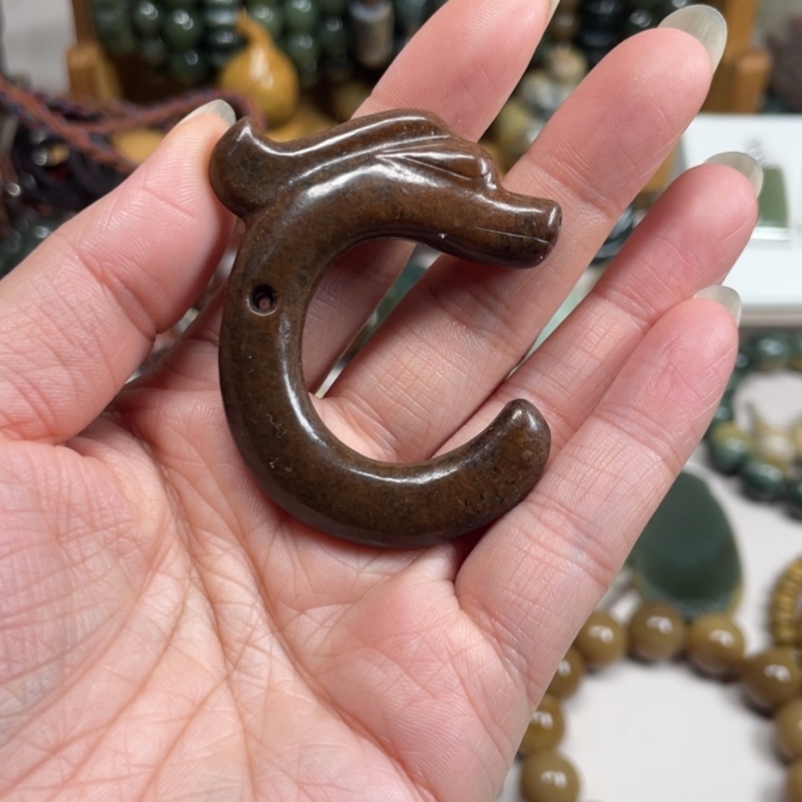 【闪购商品】岫岩河磨玉（透闪石质玉）挂件未镶嵌