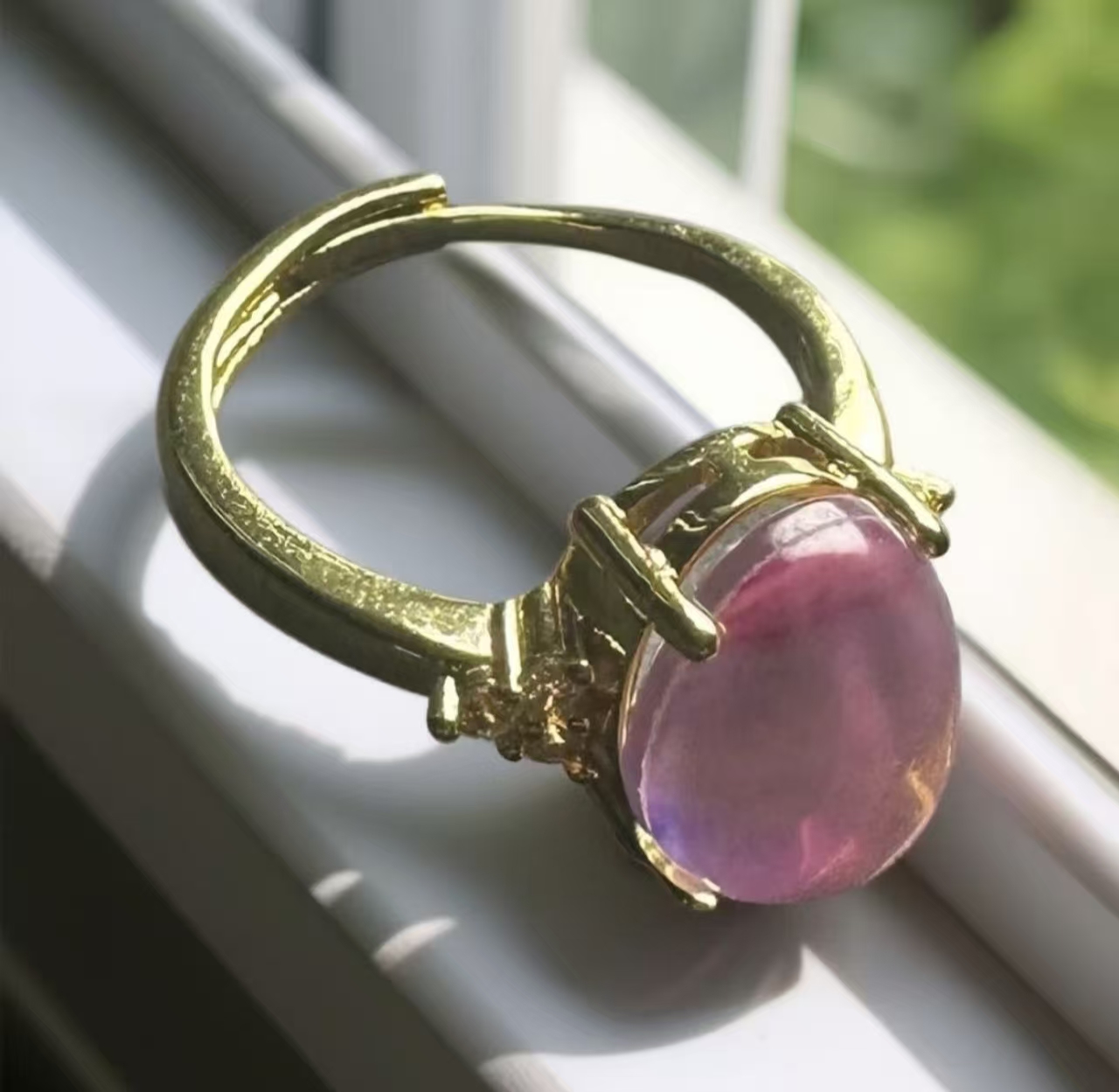 {云南会展甄选王会长专属}jzgd14时尚 紫色戒指