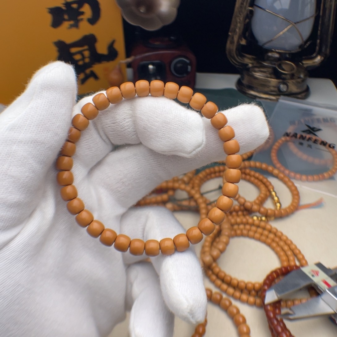 橄榄核手串耿*老挝核核尖手串