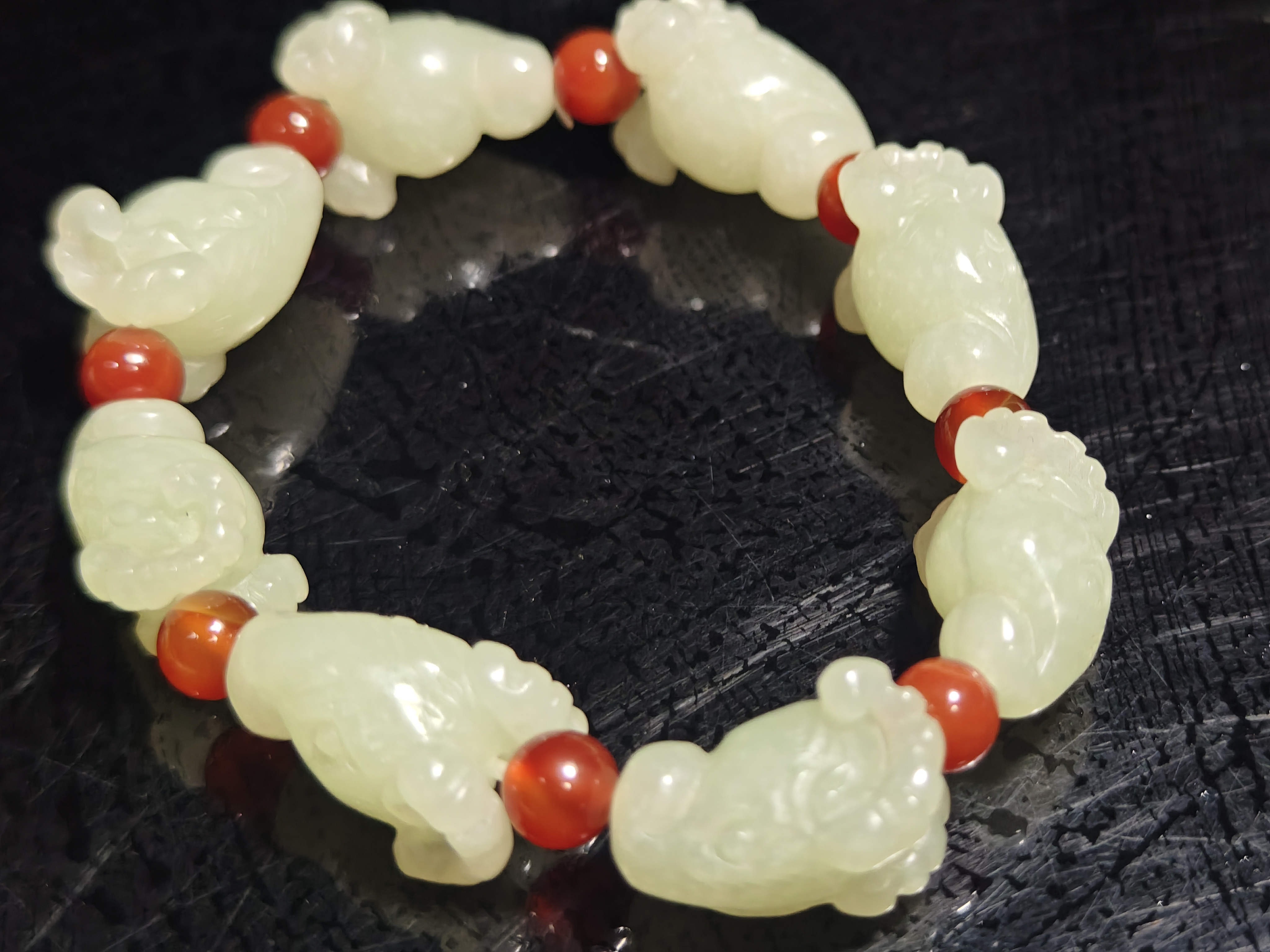 和田玉     手把件