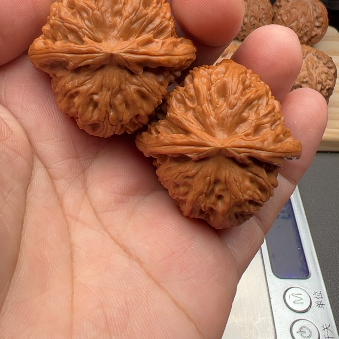 文玩核桃把件球白39