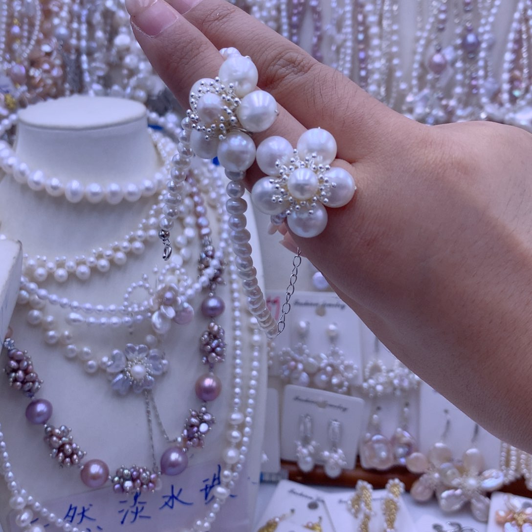 淡水珍珠合金颈饰