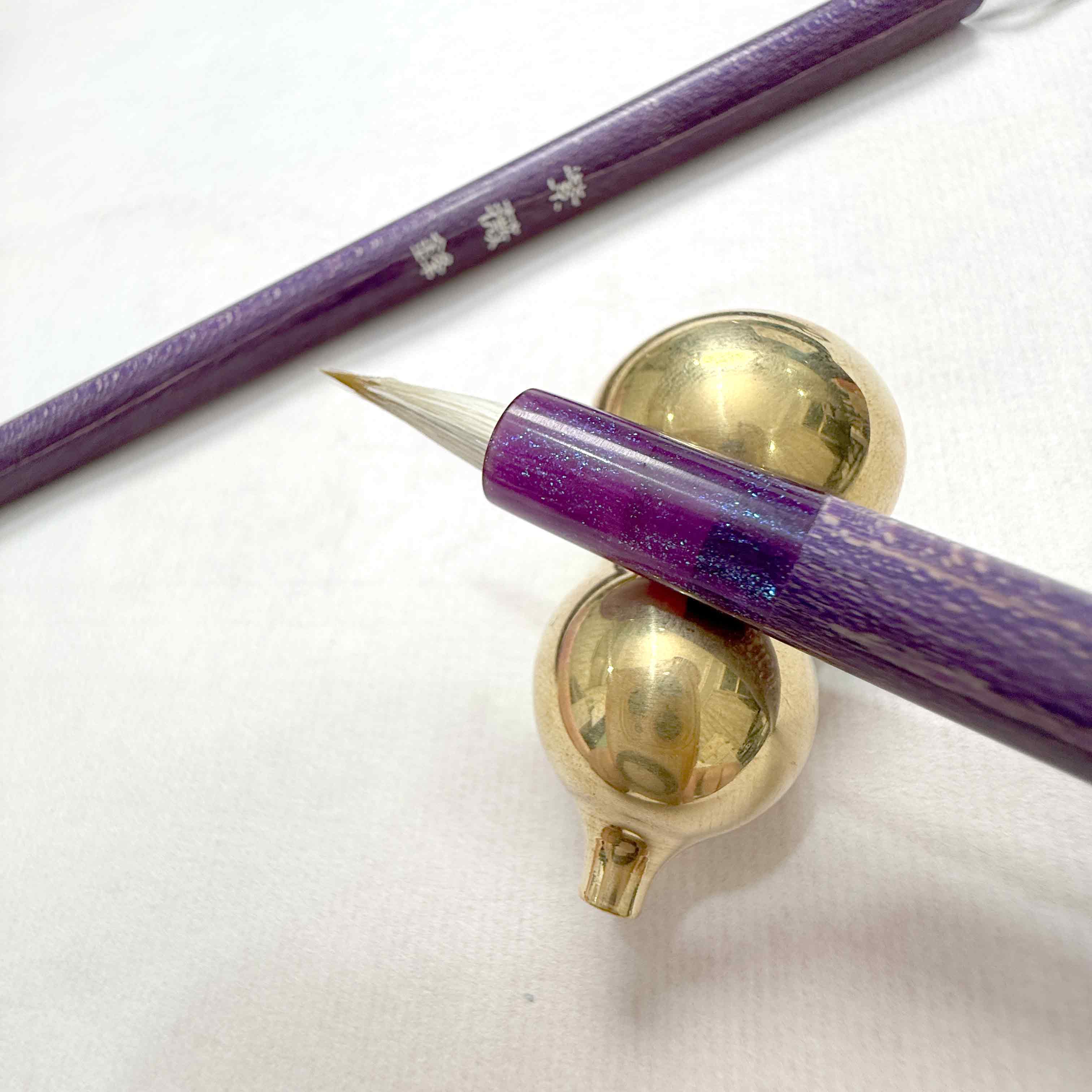【闲鹤斋·紫薇锋】狼羊兼毫 出峰1.8 口径0.5 小楷专业级毛笔