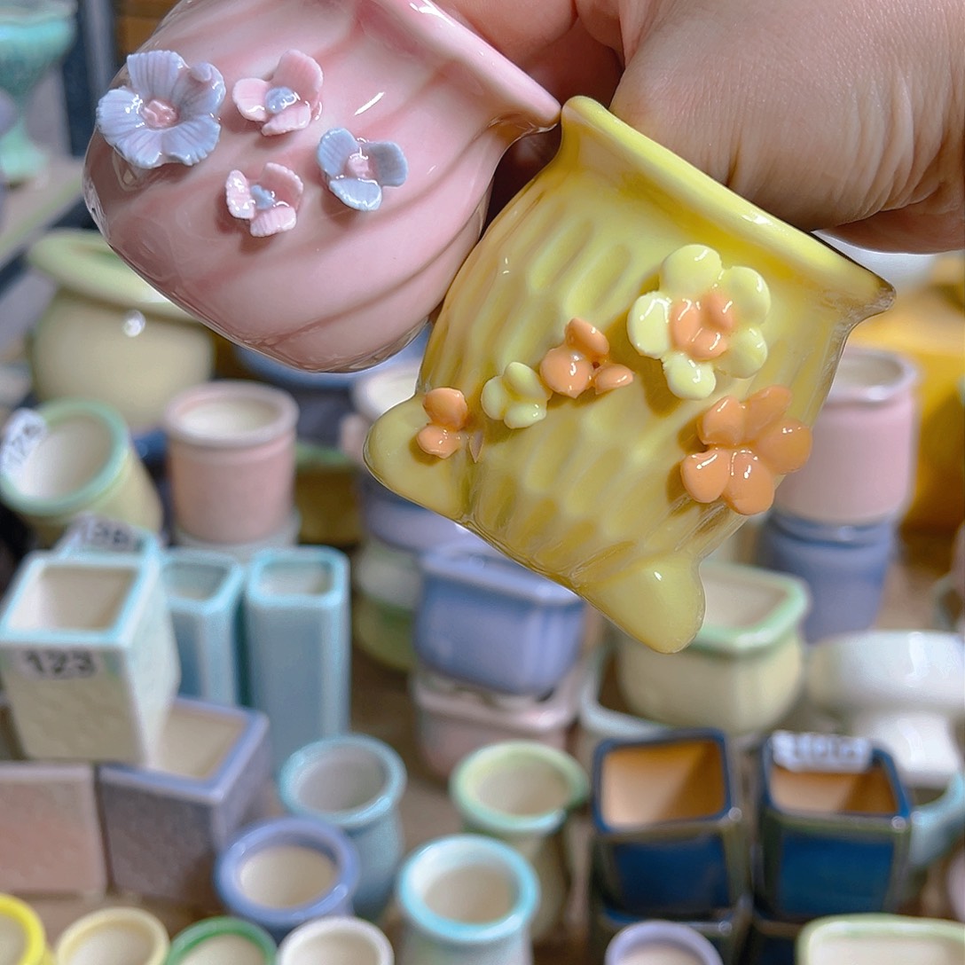 红陶陶瓷花盆当场满12包邮