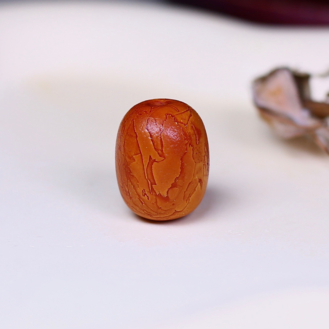 12.5*15.5mm老蜡枣珠 浓蜡虎皮花，皮壳厚实油润