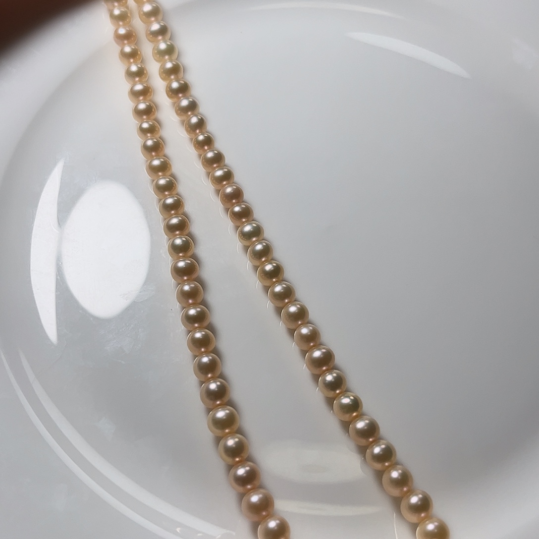 颈饰淡水珍珠未镶嵌6.5左右香槟金