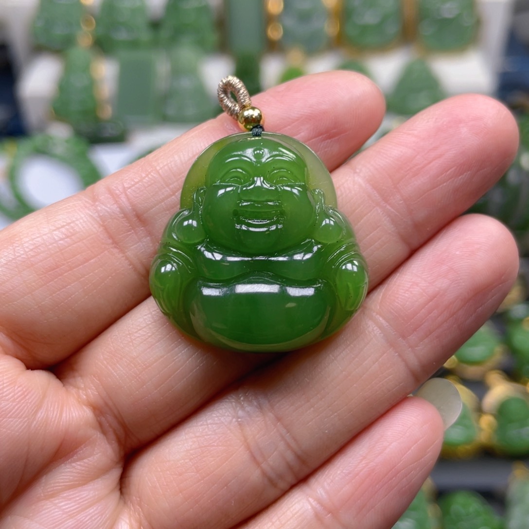 和田玉（碧玉）吊坠(不含链)未镶嵌