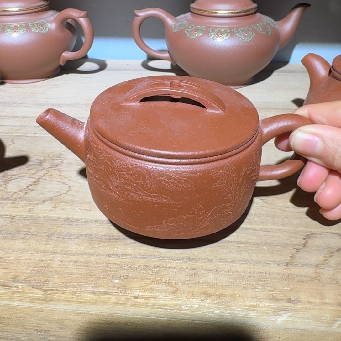 段泥茶壶150毫升降坡