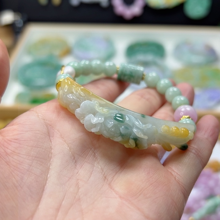 未镶嵌手链翡翠手牌