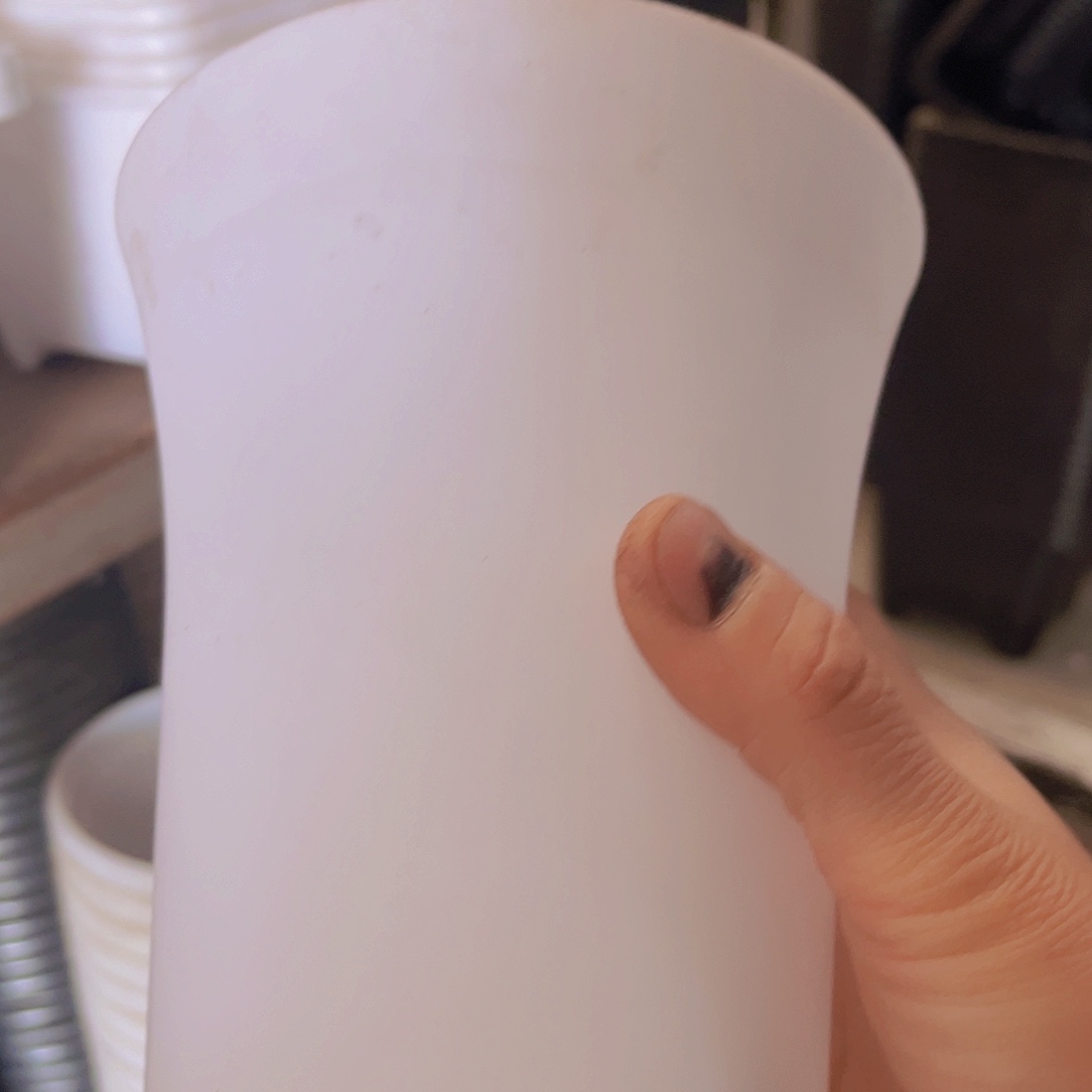 塑料13公分白万象盆6个 