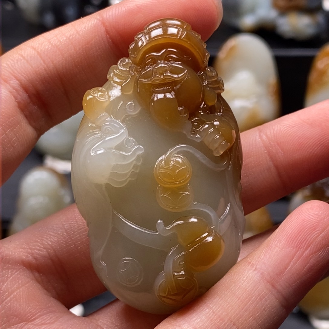 和田玉吊坠(不含链)未镶嵌华*?