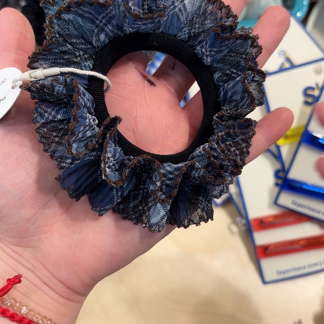 布艺铁合金牛仔蓝纱纱小肠