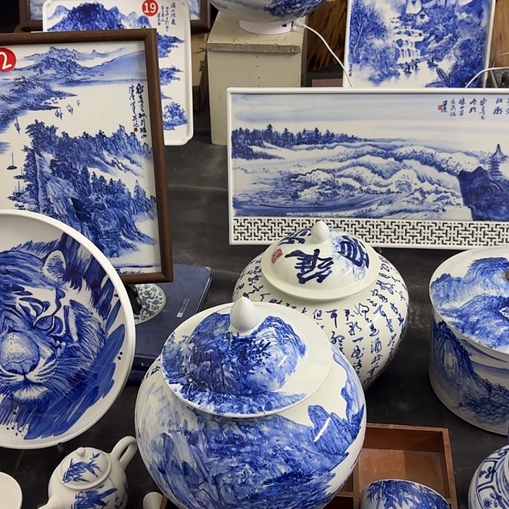 月***明瓷片景德镇瓷器手工手绘