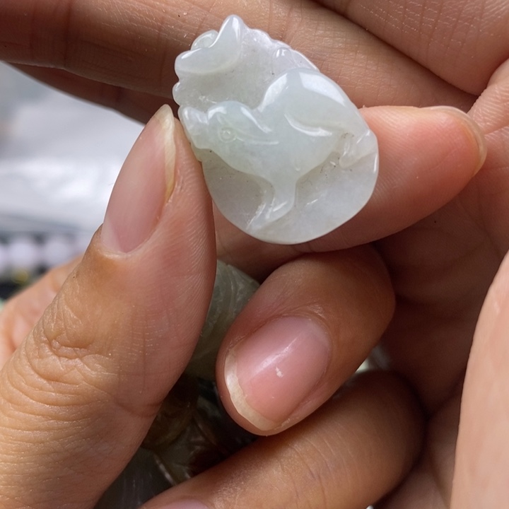 无***5翡翠未镶嵌吊坠(不含链)A773