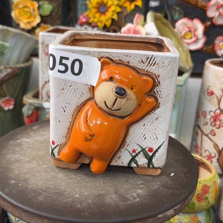 紫砂花盆粗陶材质多肉花盆